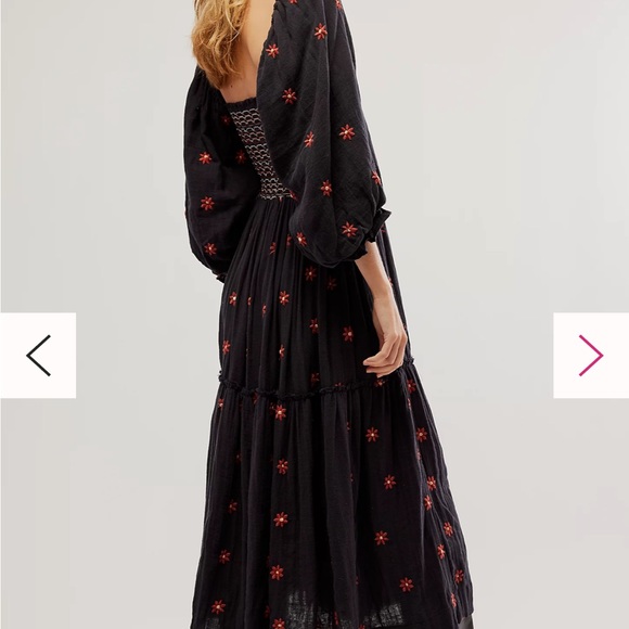Dahlia Embroidered Maxi Dress, Free People - Picture 3 of 3